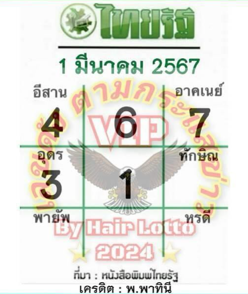 เลขเด็ด 1/3/67